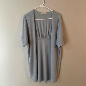 Ginger G Knit Cardigan Size Medium Soft Blue Color